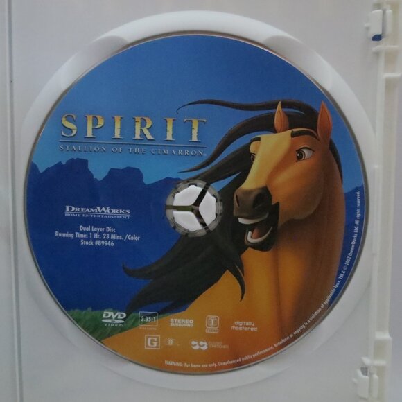 Spirit Stallion of the Cimarron DVD Dreamworks 2002 - Picture 6 of 6